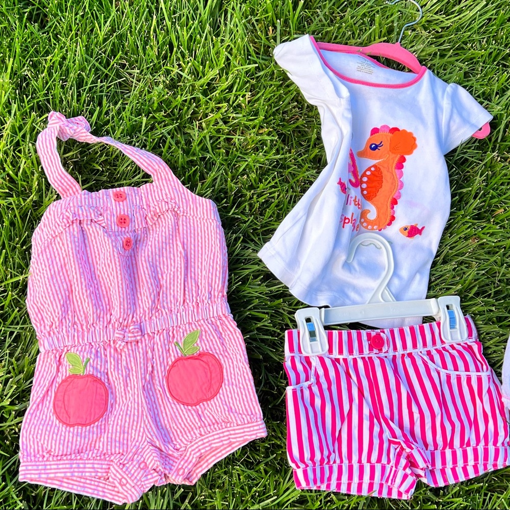 Girls clothing lot sizes 3-6 months, 6-9 months, 6-12 months, 12-18 months 2T